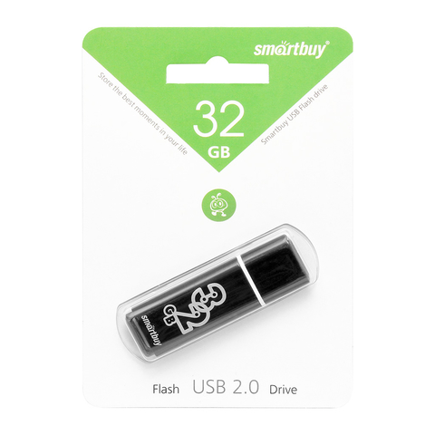 32GB USB-флеш накопитель SMARTBUY Glossy черный