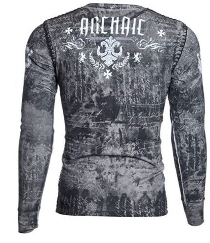 Archaic | Пуловер мужской SHIELDED THERMAL Beige AM1603BG от Affliction спина