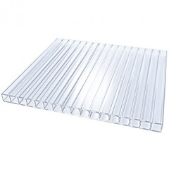 Поликарбонат 4мм Прозрачный ширина 2,1м рулон 6м ТОМАТО Плотность материала 0,44 кг/м2