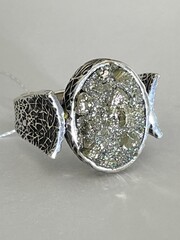 Батист-пирит (кольцо из серебра)