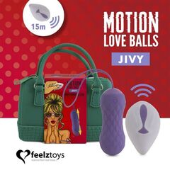 Фиолетовые вагинальные шарики Remote Controlled Motion Love Balls Jivy - 
