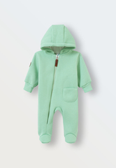 1632-24 Комбинезон футер 3-х нитка (зеленое яблоко)