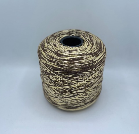 Luxury Production by Ri.Go (пр.Италия), art-Emporium, 180м/100гр, 90%Меринос,8%Полиэстер(фольга), 2%Полиамид , цвет-Коричневый+золото(157/627) ,арт.32224