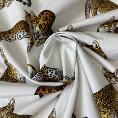 Мерный лоскут 1,0 м плащевка кошки в цвете 3031