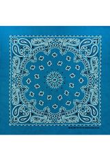 Бандана лазурная пейсли огурцы