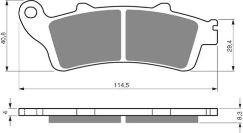 Тормозные колодки дисковые 178 S33