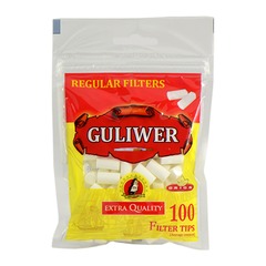 Фильтры GULIWER Обычные, диам. 8 мм (пакет 100 шт.) (пачка 30 пакетиков)