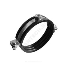 Хомут крепежный сталь оц с резиновой прокладкой Дн 25-30 (3/4") М12 б/к