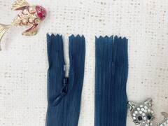 Молнии потайные, L 50 см, синий