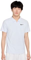 Теннисное поло NikeCourt Slam Dri-Fit Adventage Tennis Polo - footbal grey/medium ash - Purple