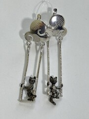 Качели (серьги из серебра)