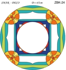 Эскиз для росписи, Зеркало диаметр-45см, SMAR-ZBK-24