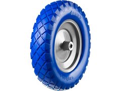 ЗУБР КПУ-2, 4? х 380 мм, для тачек (арт. 39903, 39974), стальной диск, подшипник - 16 мм, полиуретановое колесо, Профессионал (39912-2)