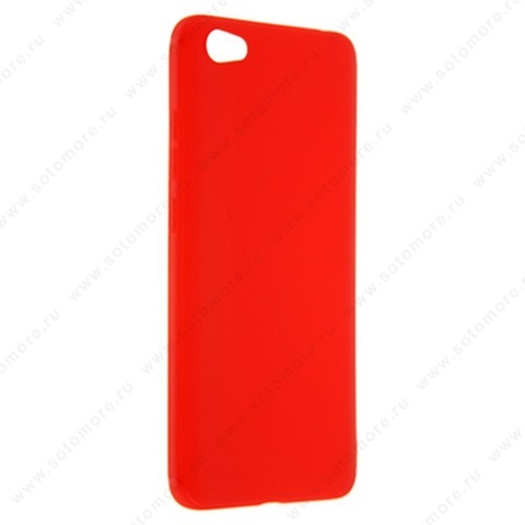 Накладка силиконовая Soft Touch ультра-тонкая для Xiaomi Redmi Note 5A красный
