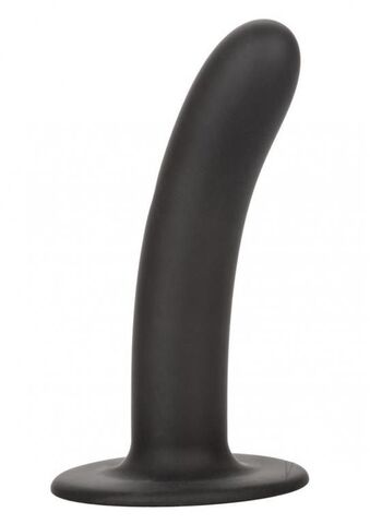 Черный анальный стимулятор Silicone Smooth Probe - 15,25 см. - California Exotic Novelties SE-2700-19-3