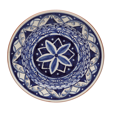 Тарелка Casafina By Costa Nova Alentejo Terracota Blue/White p80-bw(cfl0412)