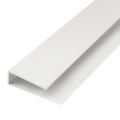 Планка L, стартовая/финишная, для панелей ПВХ, 2,7 м, ПВХ, белая