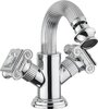Cezares OLIMP-BS2-01-Sw OLIMP-BS2-01-Sw Смеситель на биде с донным клапаном, ,хром, ручки swarowski