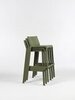 Стул пластиковый полубарный, Nardi Trill Stool Mini, агава