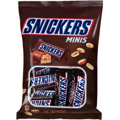 Шоколадный батончик Snickers мини 180 г