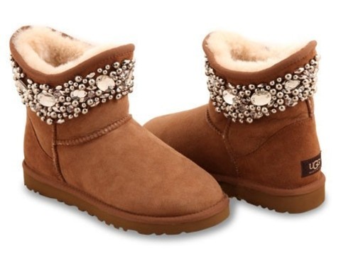 UGG & Jimmy Choo Crystals Chestnut