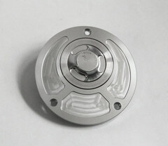 Лючок бензобака с быстросъемной крышкой для Yamaha / Серебристый