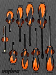 Ombra OMT9STE Набор отверток стержневых Basic в EVA ложементе 280х375 мм, 9 предметов 56129