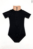 Raglan Zip T-leotard | black