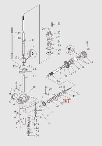 Шайба для лодочного мотора T9.8 Sea-PRO