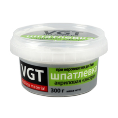 Шпатлевка по дереву VGT Экстра, акриловая, 0,3 кг, венге, ВГТ, 45019