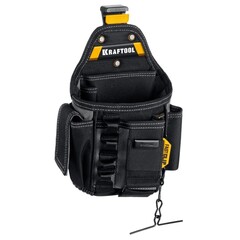 KRAFTOOL KP-13E с быстросъёмным креплением FastClip, 13 карманов и петель, 280 х 200 мм, поясная сумка (38772)