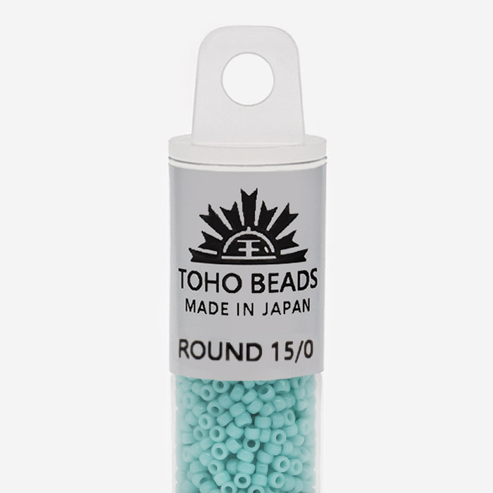 Японский бисер TOHO Round 15/0 (№55), непрозрачный глянцевый