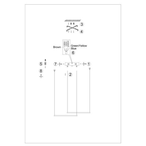 Основание для подвесного светильника Favourite Canopy 4591-180-2GD