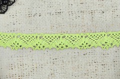 Кружево хлопковое/Тесьма вязаная 20.01.119, ш. 2 см, салатовый