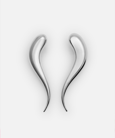 Серьги Nail Twist Silver