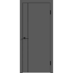 Купить Межкомнатная дверь ПЭТ Альтекс-2 графит кромка Al чёрная