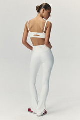 Леггинсы клёш SPORT Белый