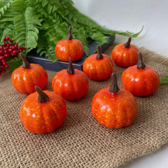 Тыква искусственная, муляж, 6*4 см., набор 4 шт.