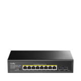 Cudy - Коммутатор с 8 гигабитными портами PoE+ и 2 портами SFP GS1008PS2