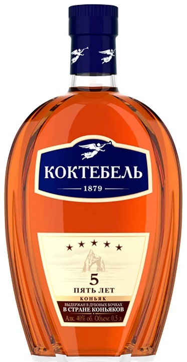 Коньяк пятилетний Коктебель 0,5л.(6) (2291)
