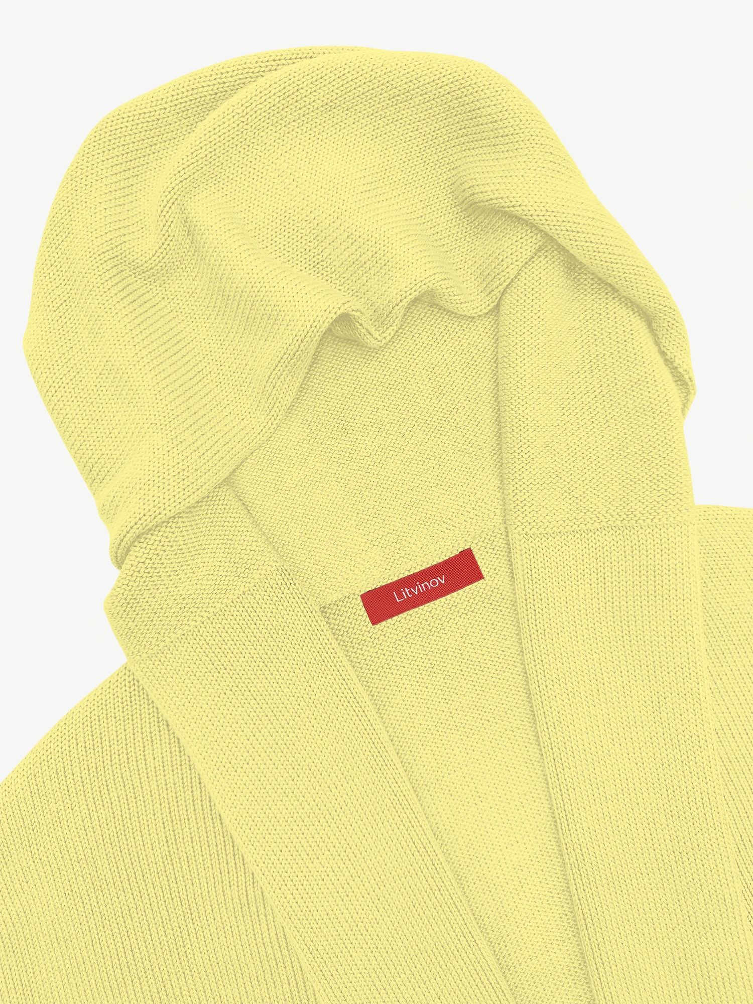 Кардиган с капюшоном из мягкой шерсти