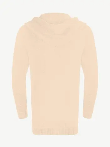 Кардиган с капюшоном из мягкой шерсти