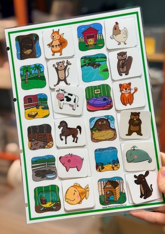 Кто где живет. Развивающее пособие на липучках Frenchoponcho (Френчопончо)