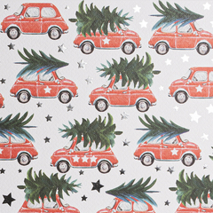 Коробка одиночная, Прямоугольник, Новогодняя пора, Ассорти, Металлик, 35*25*10 см, 1 шт.