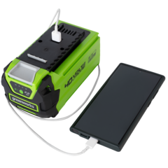 Аккумулятор Greenworks 40V 2 А/ч G40USB2 с USB разъемом
