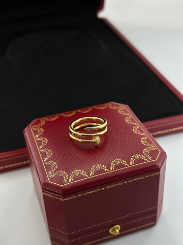 Кольцо двойное гвоздь Cartier Juste un Clou VGOLD