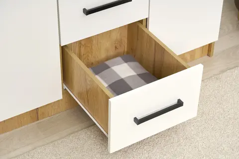 Шкаф 3-х створчатый Евро ШК-06 крафт / белый