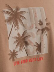 Свободная футболка  с авторским принтом  U49.048 (121528)