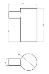 Крючок одинарный HAIBA HB8405-7 черный
