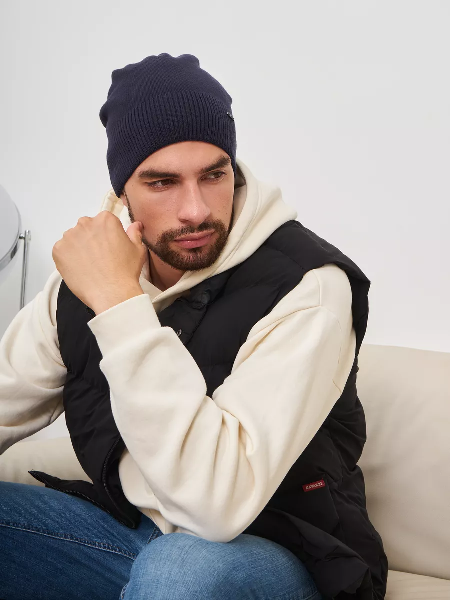 Шапка бини зимняя весенняя с флисом